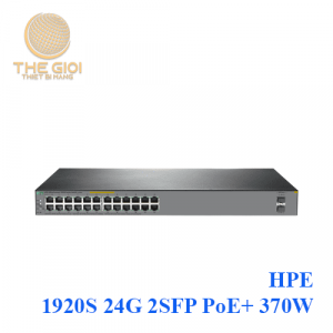 HPE 1920S 24G 2SFP PoE+ 370W Switch