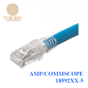 Patch cord COMMSCOPE CAT5E UTP 1.52m | PN: 18592XX-5 (XX = 49: Red, 51: Yellow, 47: Blue)