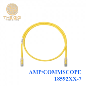 Patch cord COMMSCOPE CAT5E UTP 7m | PN: 18592XX-7 (XX = 41: Red, 43: Yellow, 39: Blue)