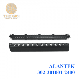 Patch panel 24-port CAT5e UTP Alantek (302-201001-2400)