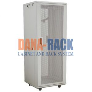Tủ Rack Cabinet 27U-D800 Màu Kem – Cửa Lưới