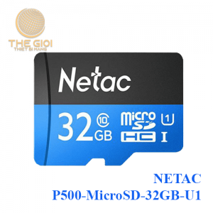 Thẻ nhớ Micro SD Netac 32GB Class 10 U1 (P500-MicroSD-32GB-U1)