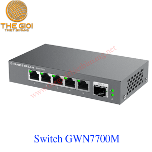 Switch 2.5 Gigabit 5 cổng, 1 cổng SFP+ GWN7700M