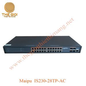 Maipu Switch IS230-28TP-AC 24x 10/100/1000M, 4x 1G SFP uplink, 380W PoE+